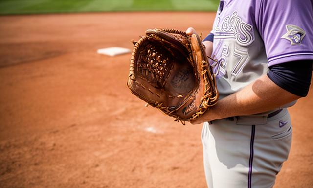 土のグラウンドで内野手が革のグラブを構え、守備位置ごとの違いを確認している場面